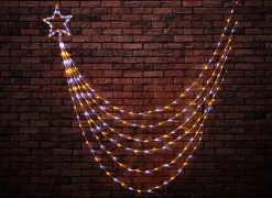 200 Led Warm And Cool White Waterfall Star (3M)