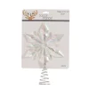 Acrylic Snowflake Tree Topper Iridescent Finish (32Cm)
