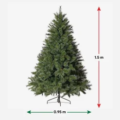 Bottle Brush Snow Tipped Tree 5Ft (1.5M)
