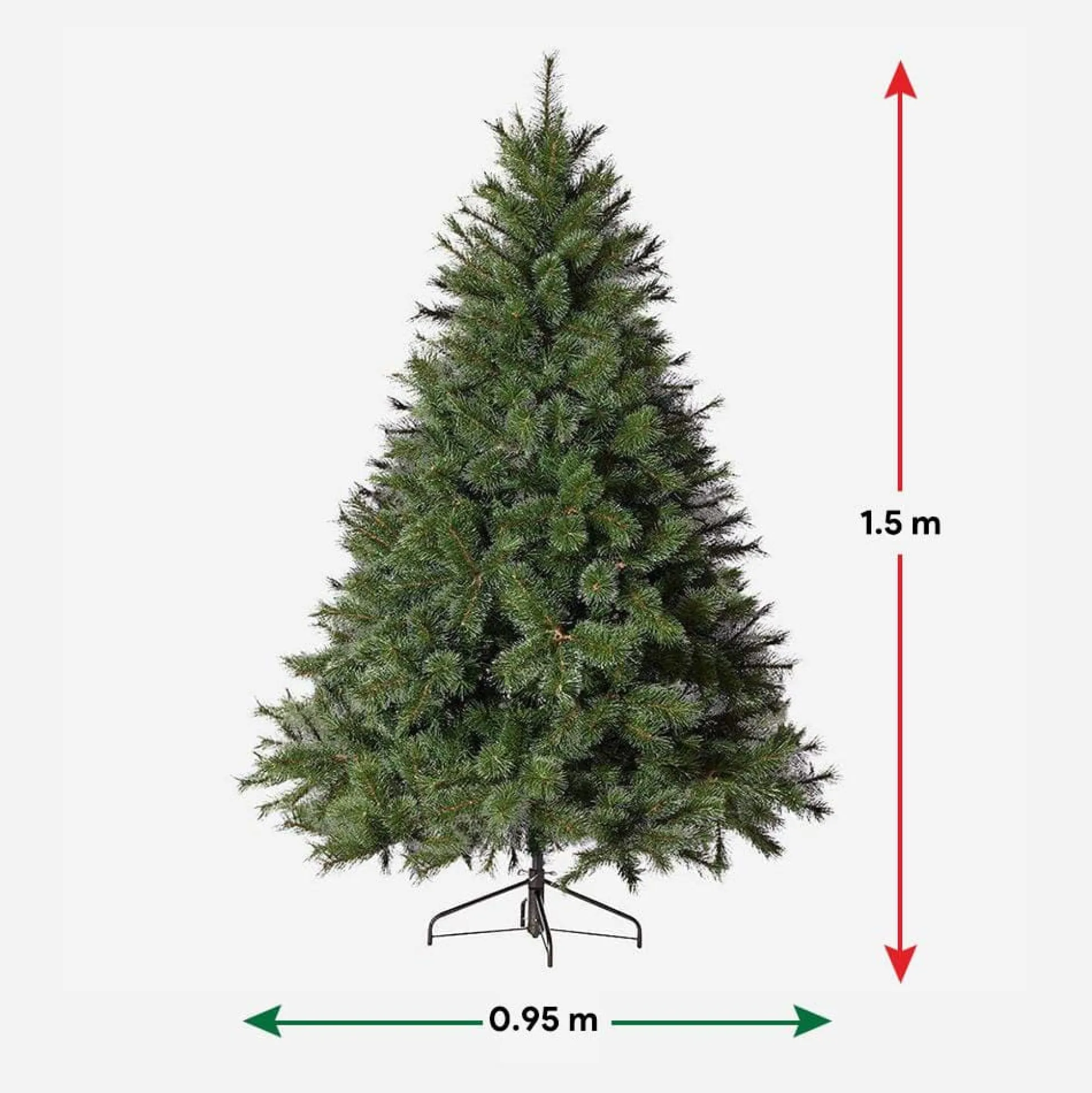 Bottle Brush Snow Tipped Tree 5Ft (1.5M)