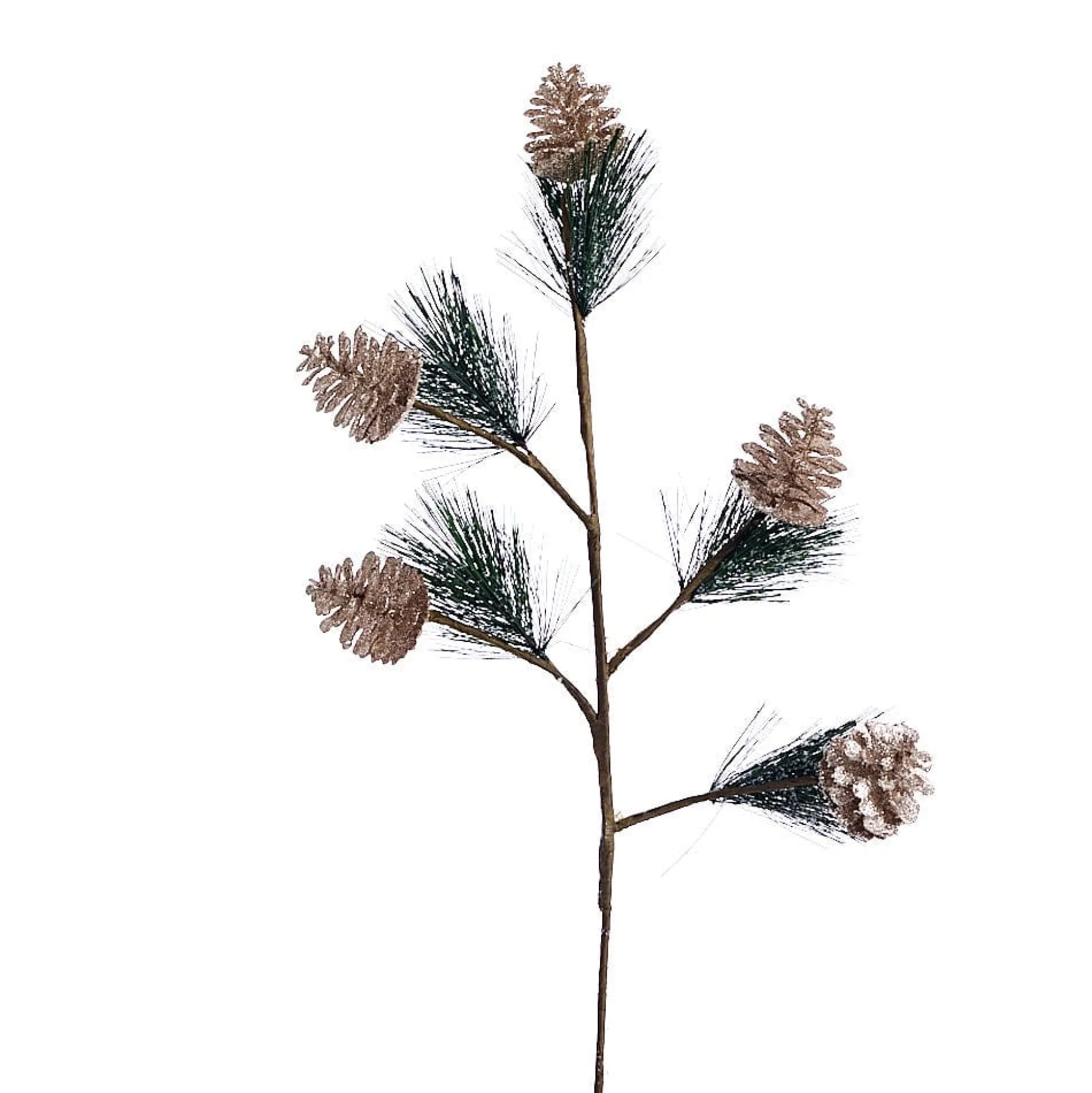 Champagne Pine Cone Pick (60Cm)