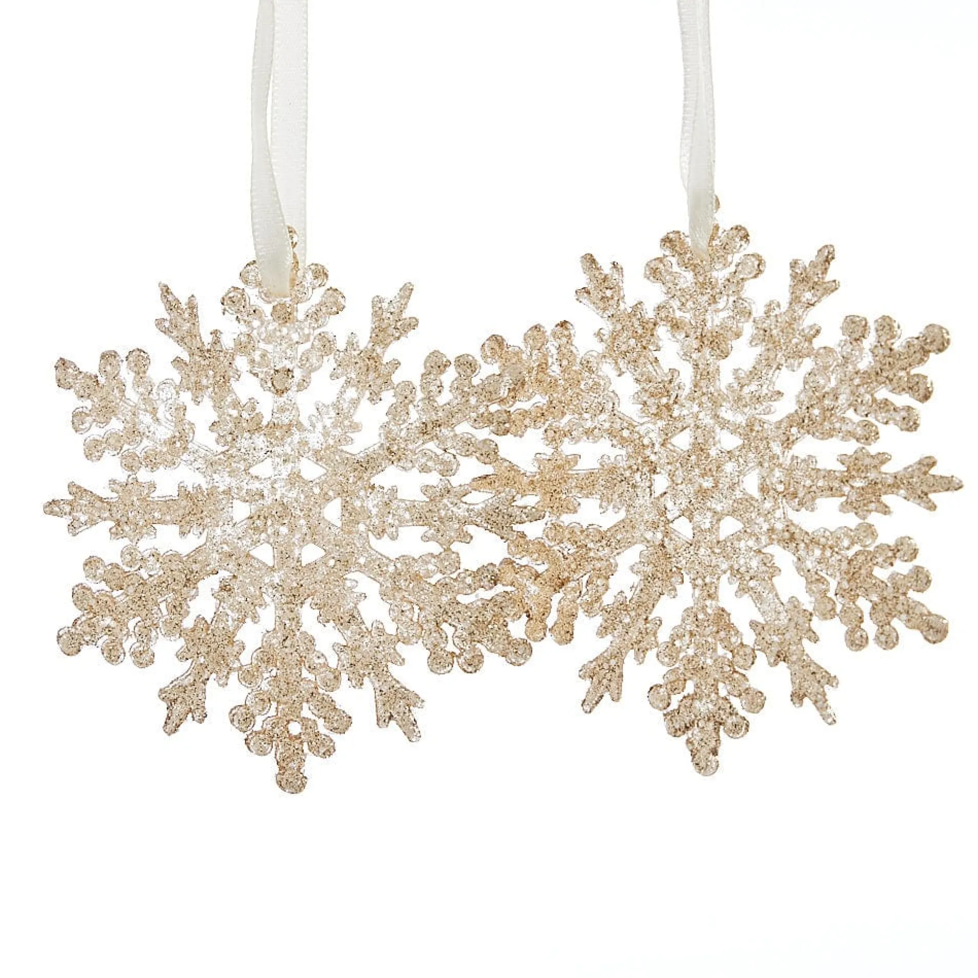 Champagne Snowflake Tree Decoration