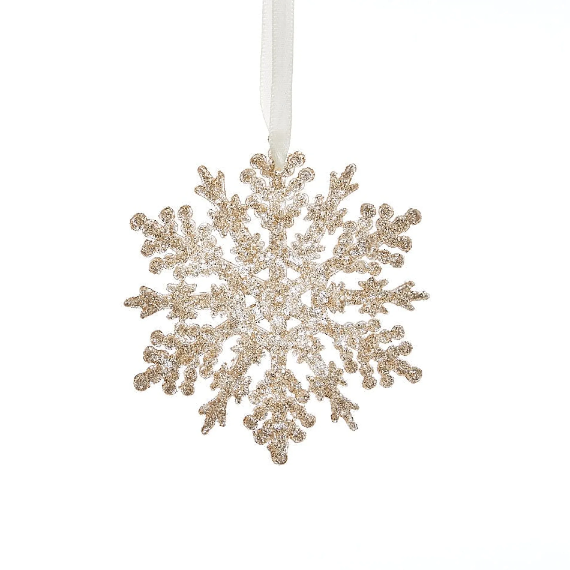 Champagne Snowflake Tree Decoration