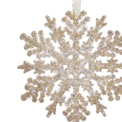 Champagne Snowflake Tree Decoration