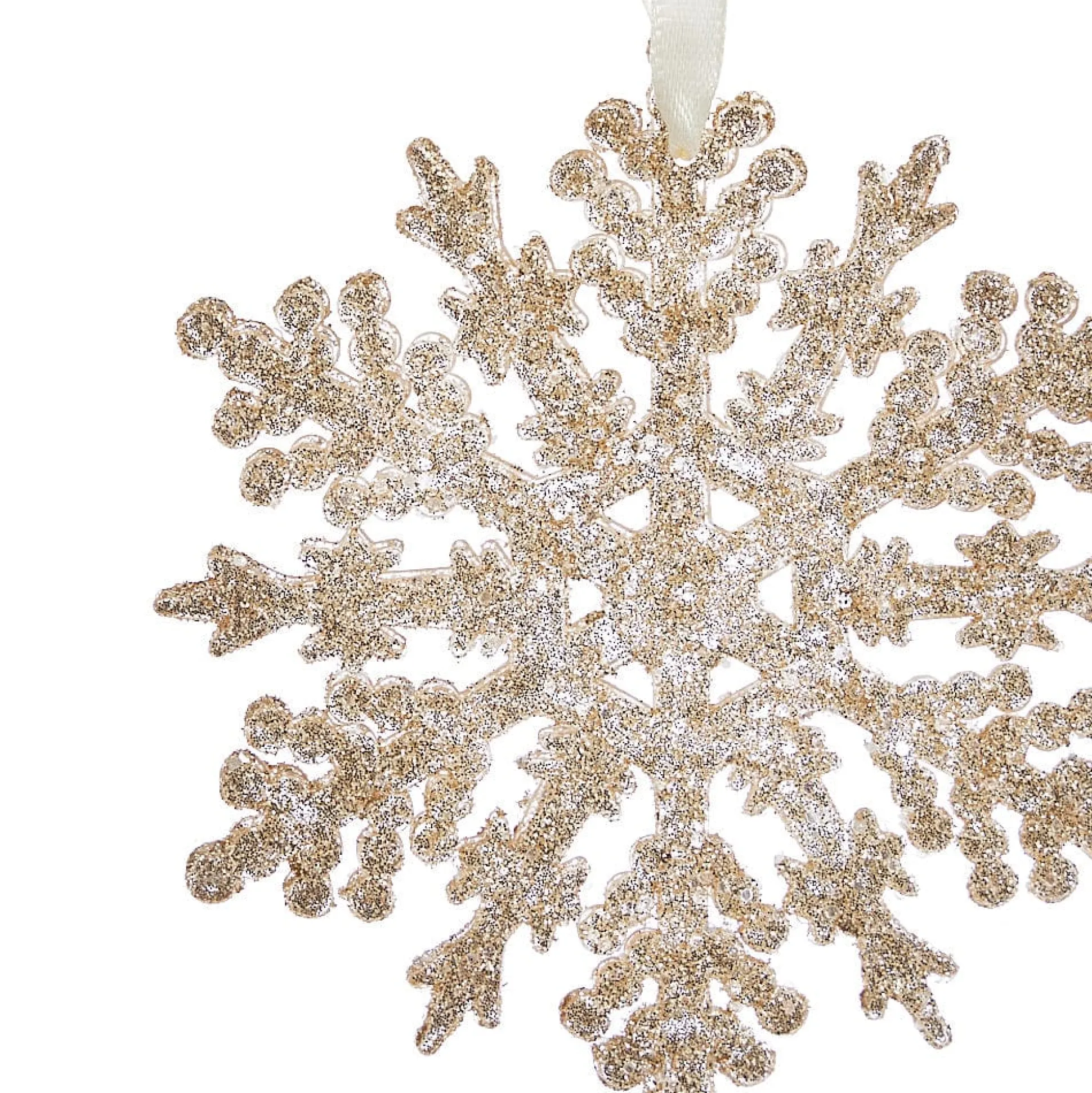Champagne Snowflake Tree Decoration