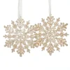 Champagne Snowflake Tree Decoration