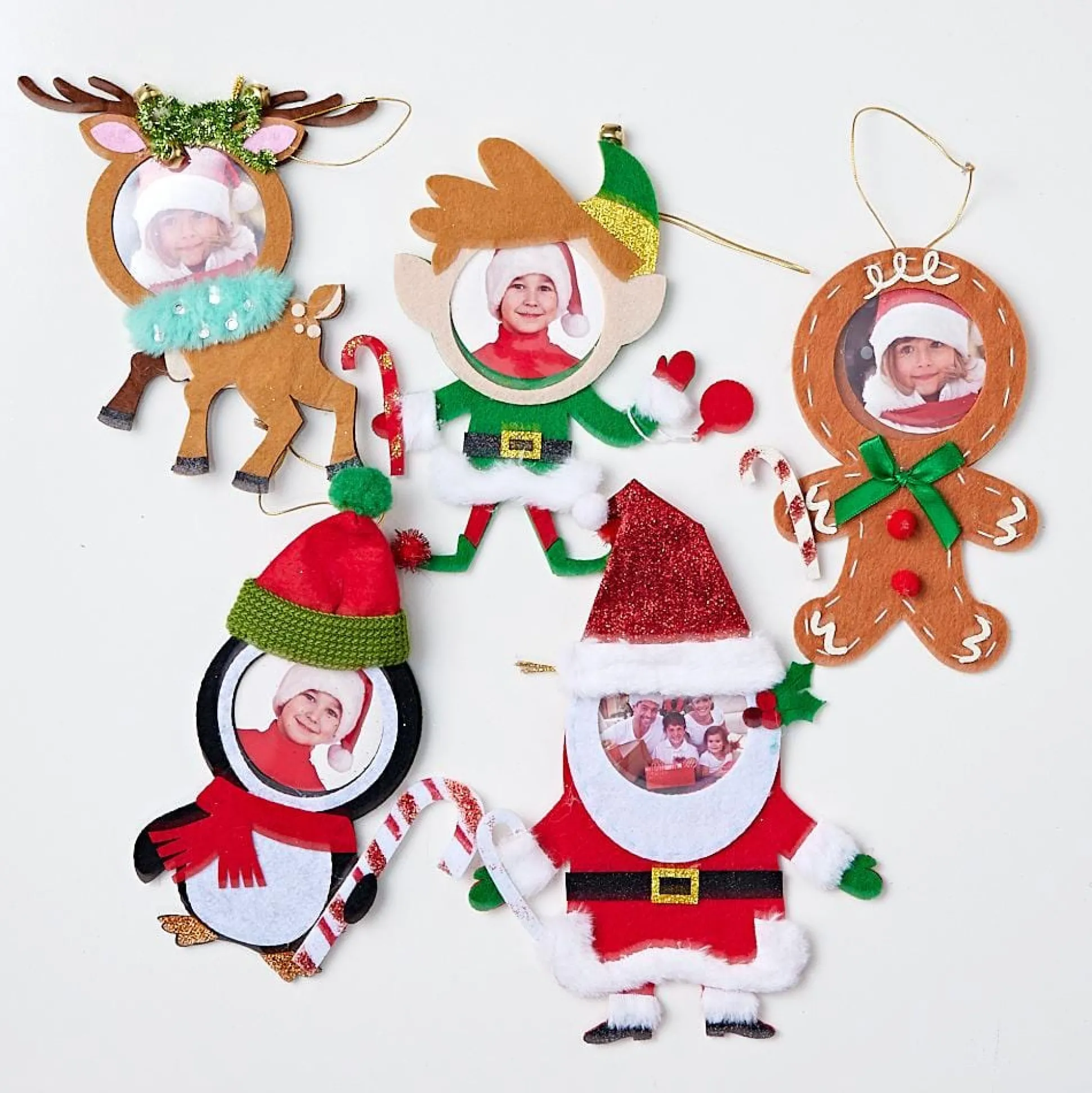 Christmas Felt Photo Frame Deco - Santa