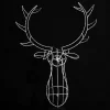 3D Ww/W Hanging Reindeer Head Wall Decor