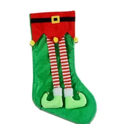 Dangling Elf Legs Christmas Stocking