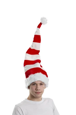 Extra Long Bendable Santa Hat Asst (70Cm)