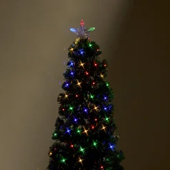 Fibre Optic Slim Tree With Multicoloured Leds (1.5M)