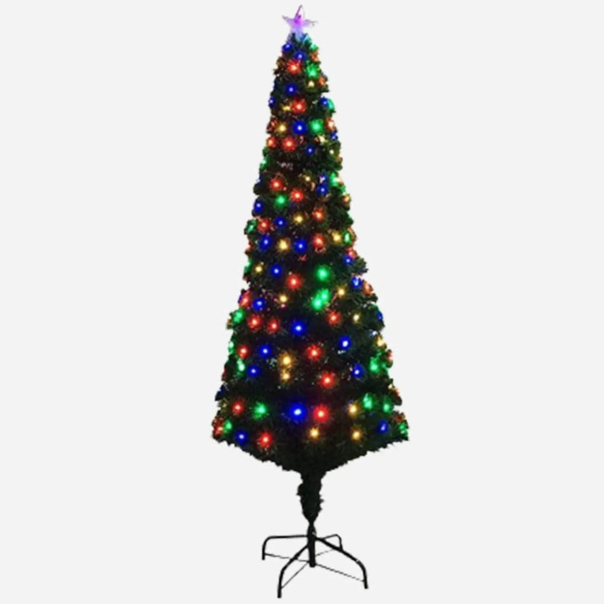 Fibre Optic Tree Slim With Multicoloured Leds (1.8M)