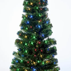 Fibre Optic Tree Slim With Multicoloured Leds (1.8M)