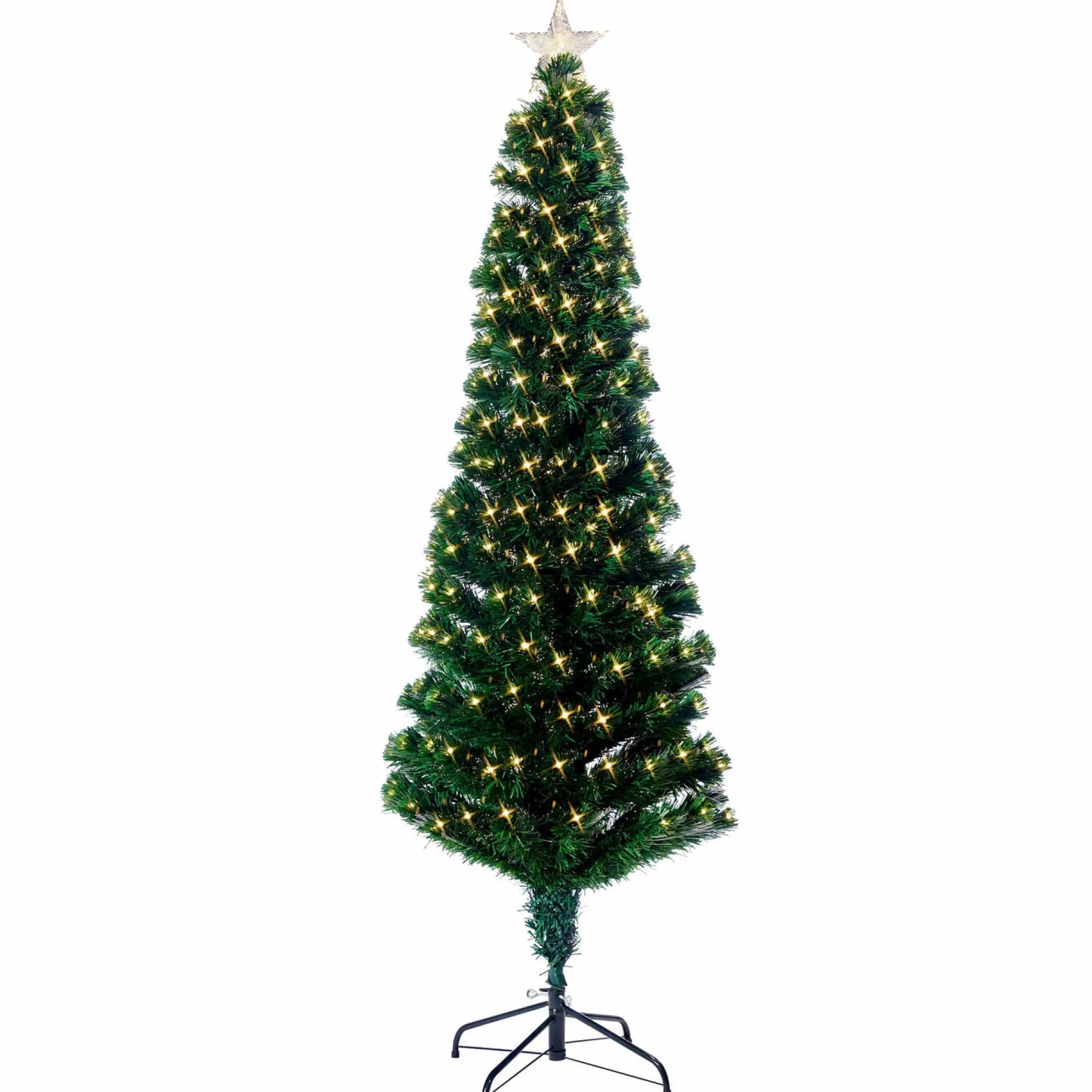 Fibre Optic Tree Slim With Warm White Leds (1.8M)