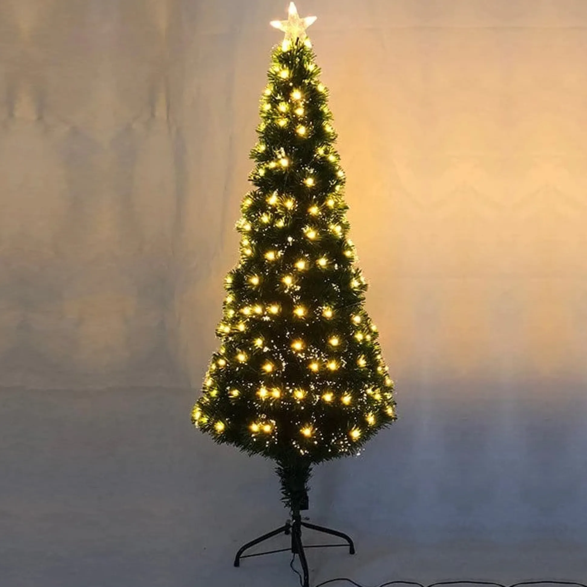 Fibre Optic Tree Slim With Warm White Leds (1.8M)