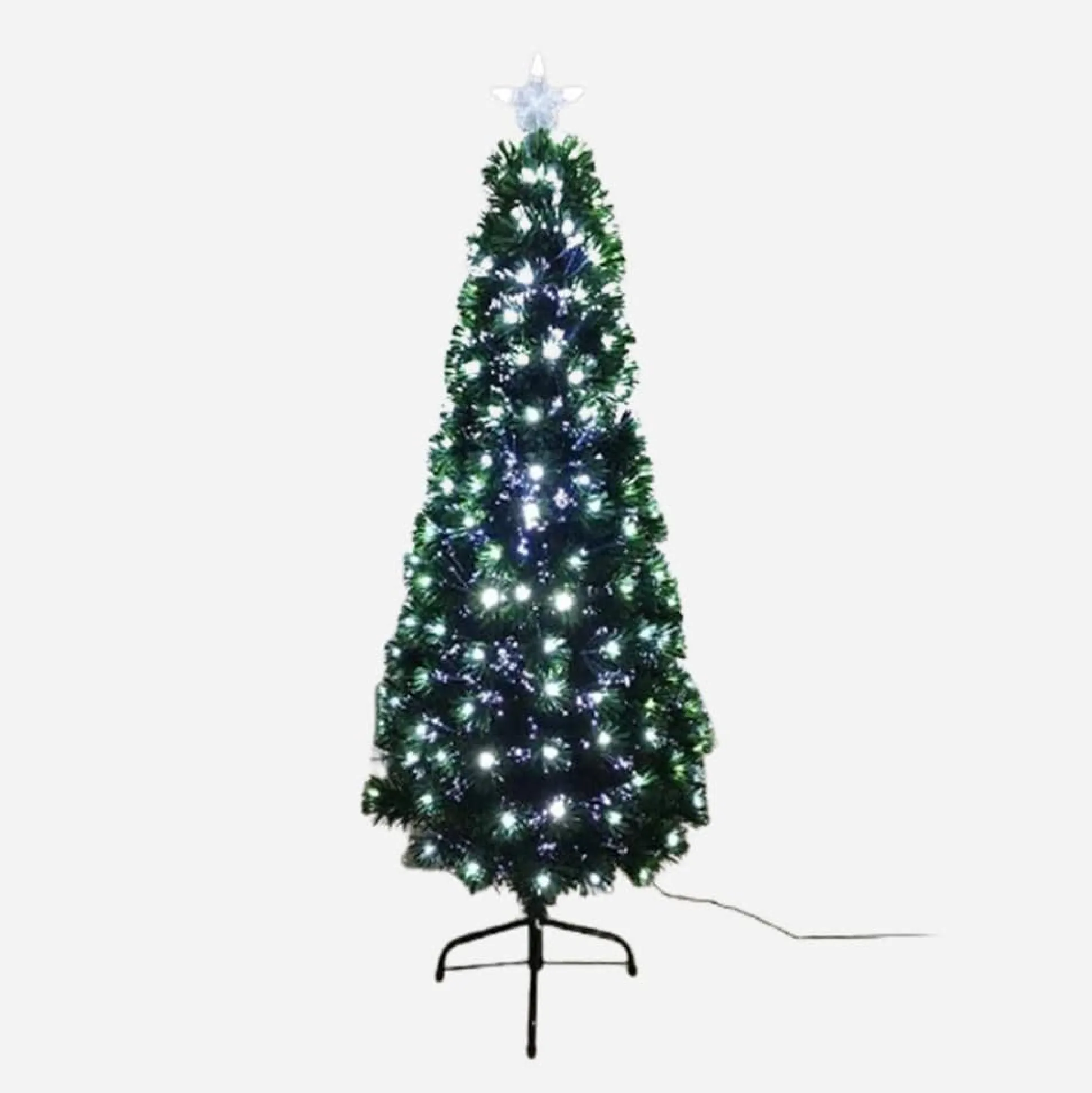 Fibre Optic Tree Slim With Cool White Leds (1.5M)