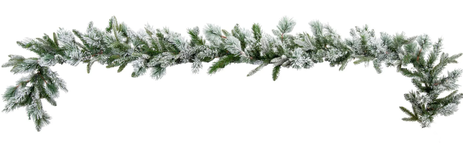 Flocked Emerald Angel Garland (2.7M)