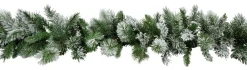 Flocked Emerald Angel Garland (2.7M)