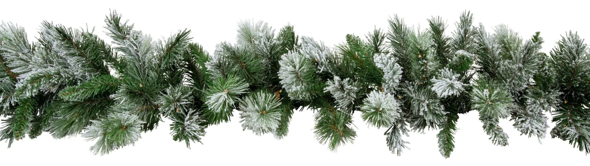Flocked Emerald Angel Garland (2.7M)