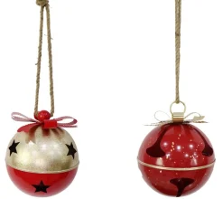 Giant Metal Nutbell With Rope Hanger Asst (23.5Cm)