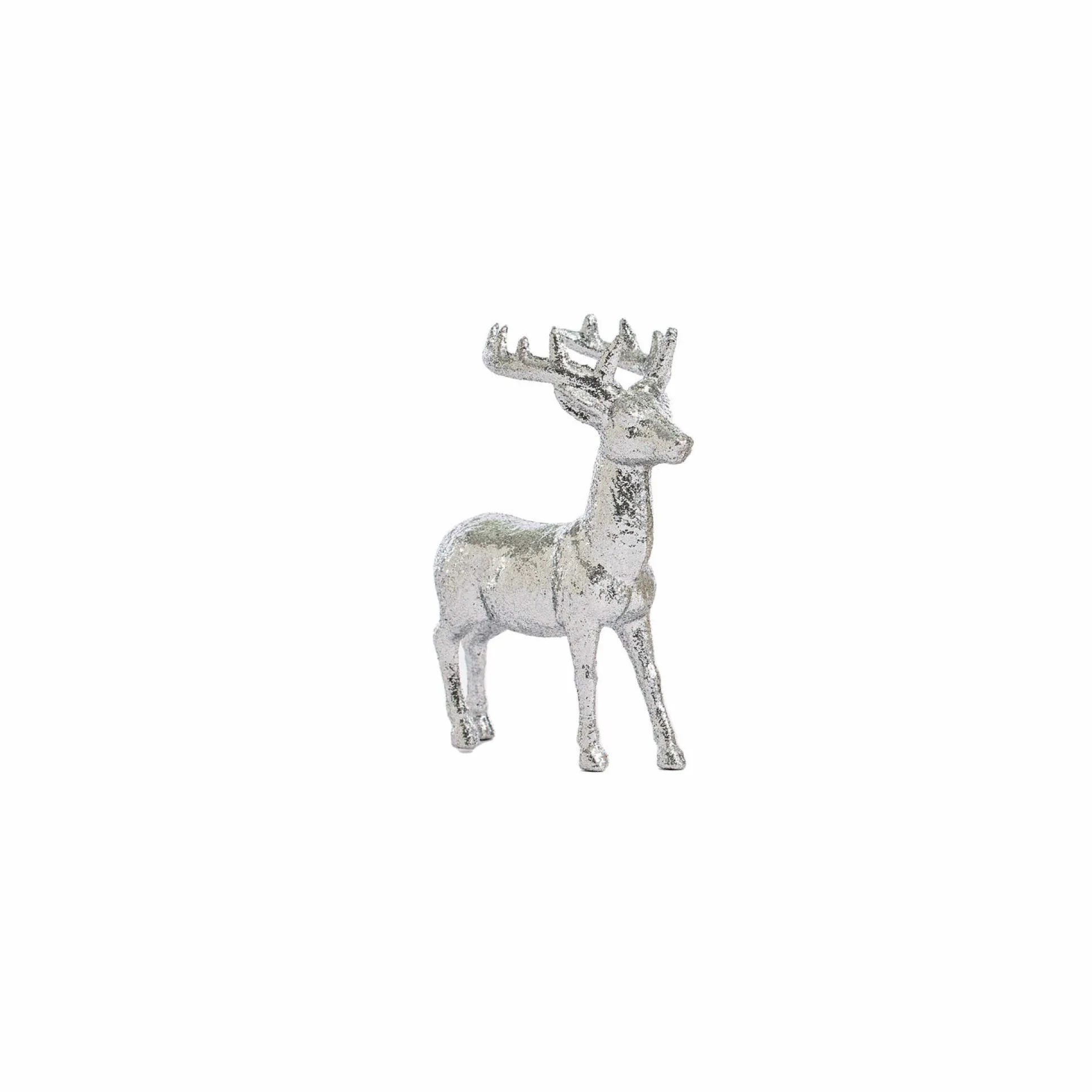 Glitter Finish Reindeer Tree Ornament (12.5Cm)