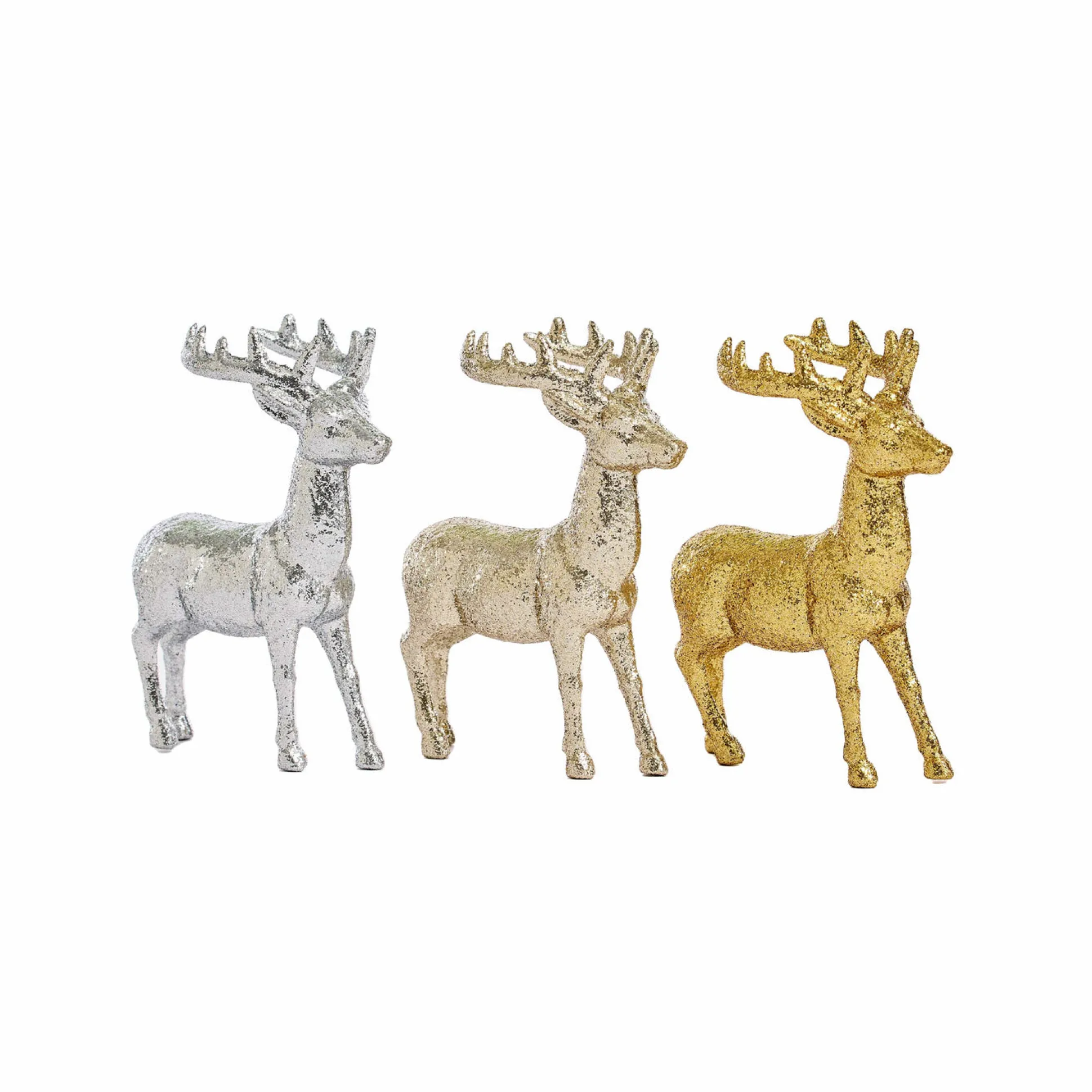 Glitter Finish Reindeer Tree Ornament (12.5Cm)