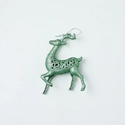 Glitter Hanging Decoration - Silver Dove