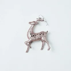 Glitter Hanging Decoration - Silver Dove