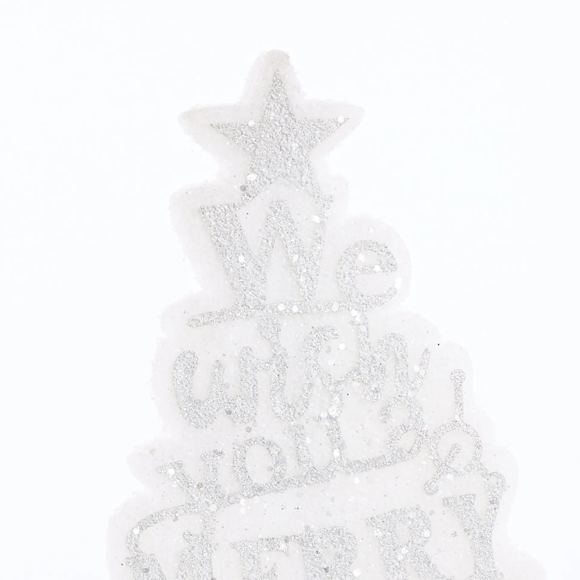 Glitter Message Tree Decoration