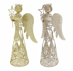 Glitter Metal Angel Asst (30Cm)