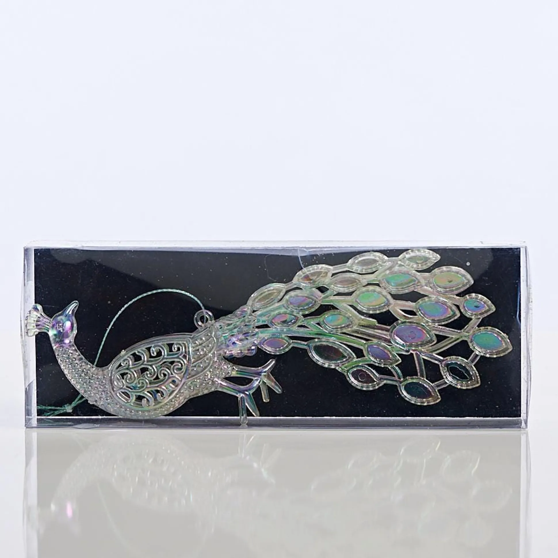 Glitter Peacock Decoration
