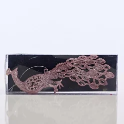 Glitter Peacock Decoration