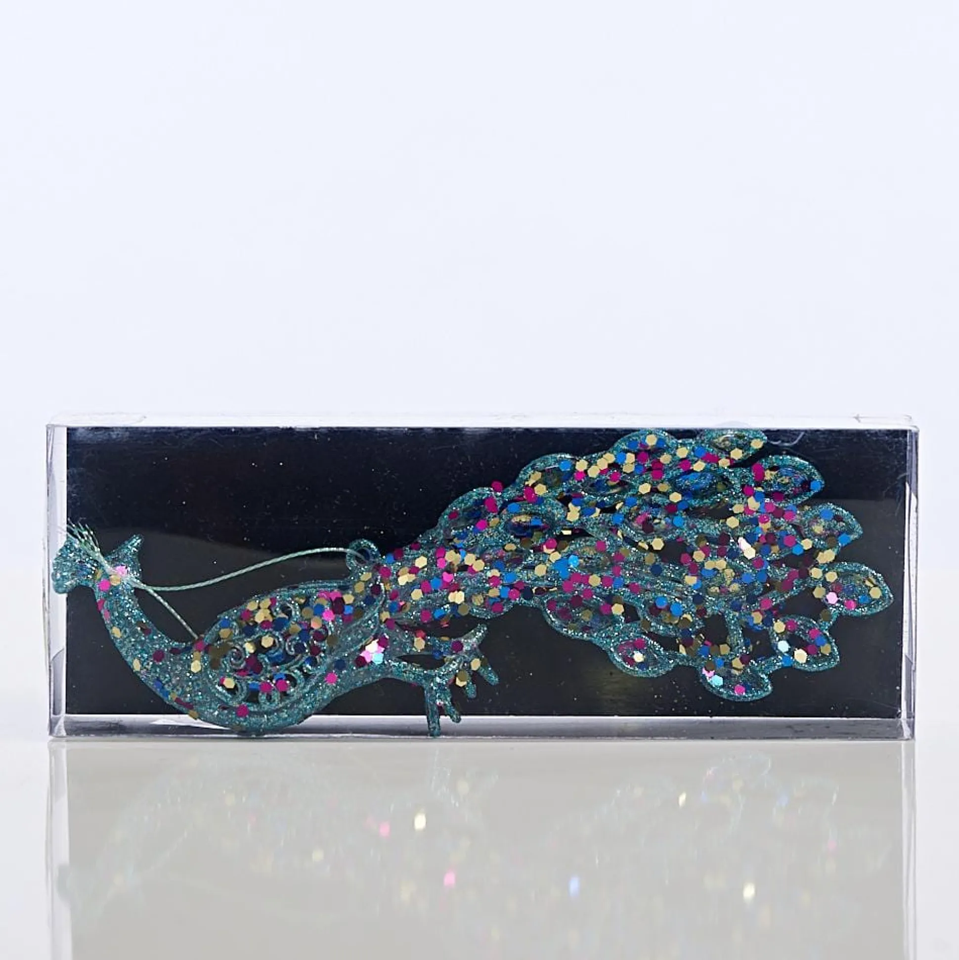 Glitter Peacock Decoration