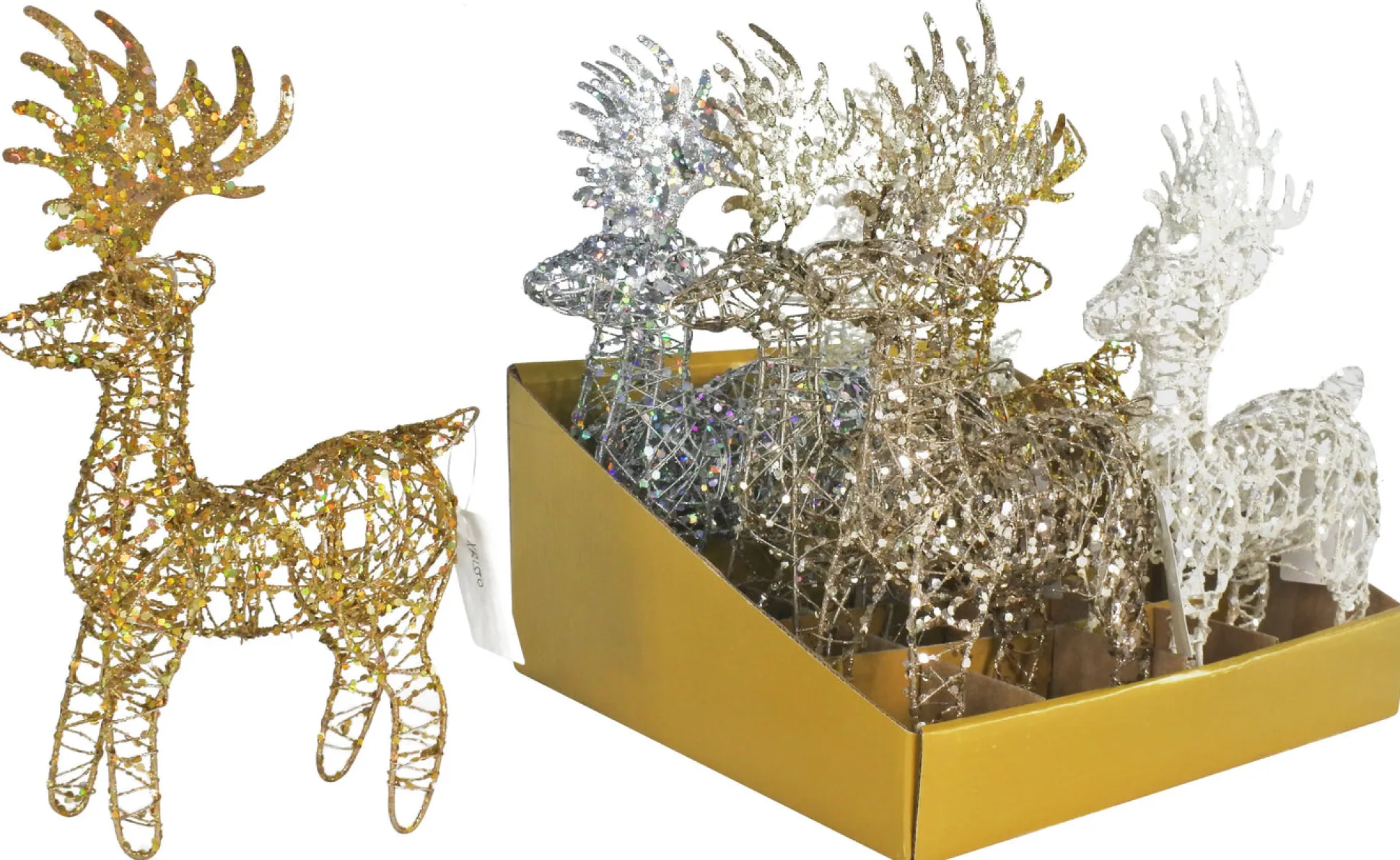 Glitter Wire Reindeer