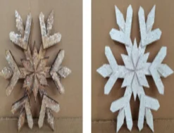 Glitter Wooden Snowflake