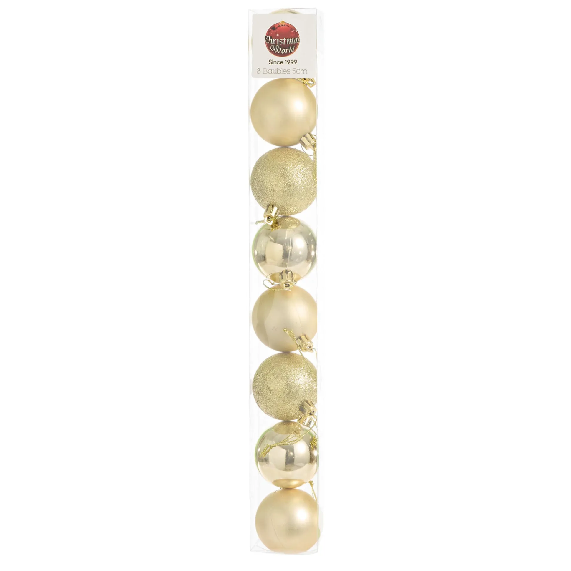 Gold Bauble Pack (5Cm)
