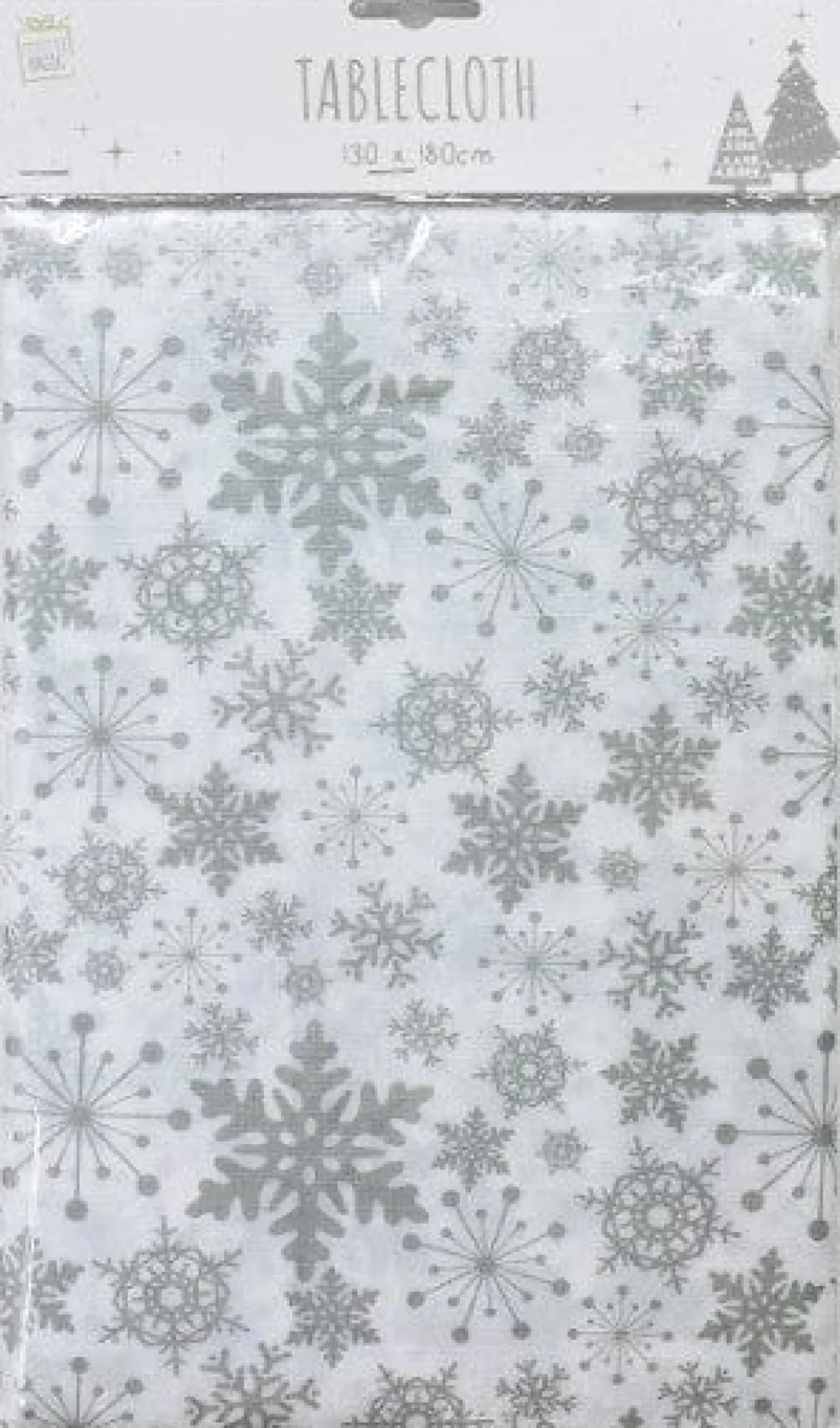 Gold Or Silver Rectangular Tablecloth Asst - Gold Star