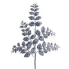 Grey Glitter Leaf Pick (70Cm)