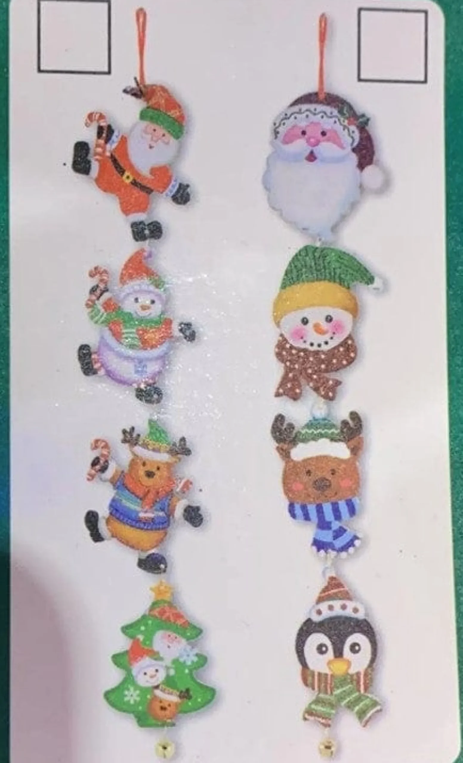 Hanging Glitter Foam Plaque Asst (61Cm)