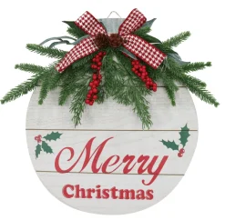 Hanging Retro Bauble Plaque (34Cm)