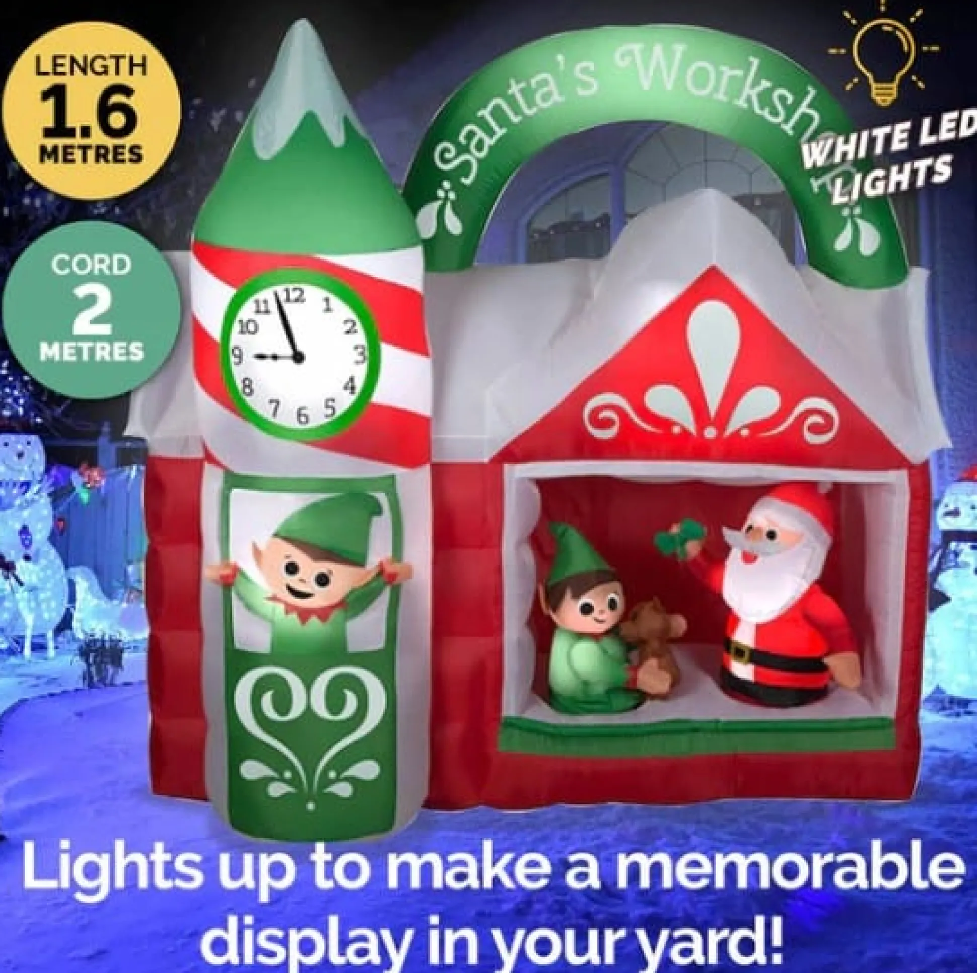Inflatable Santa'S Workshop (1.5M)