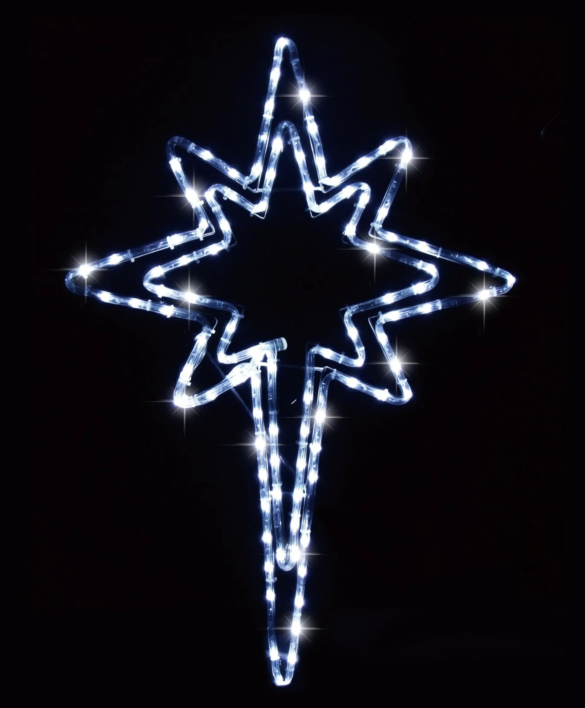 Led Cool White Nativity Star Ropelight