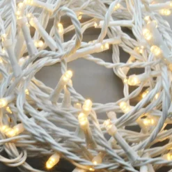 Led Fairy Lights Warm White With White Cable (40M)