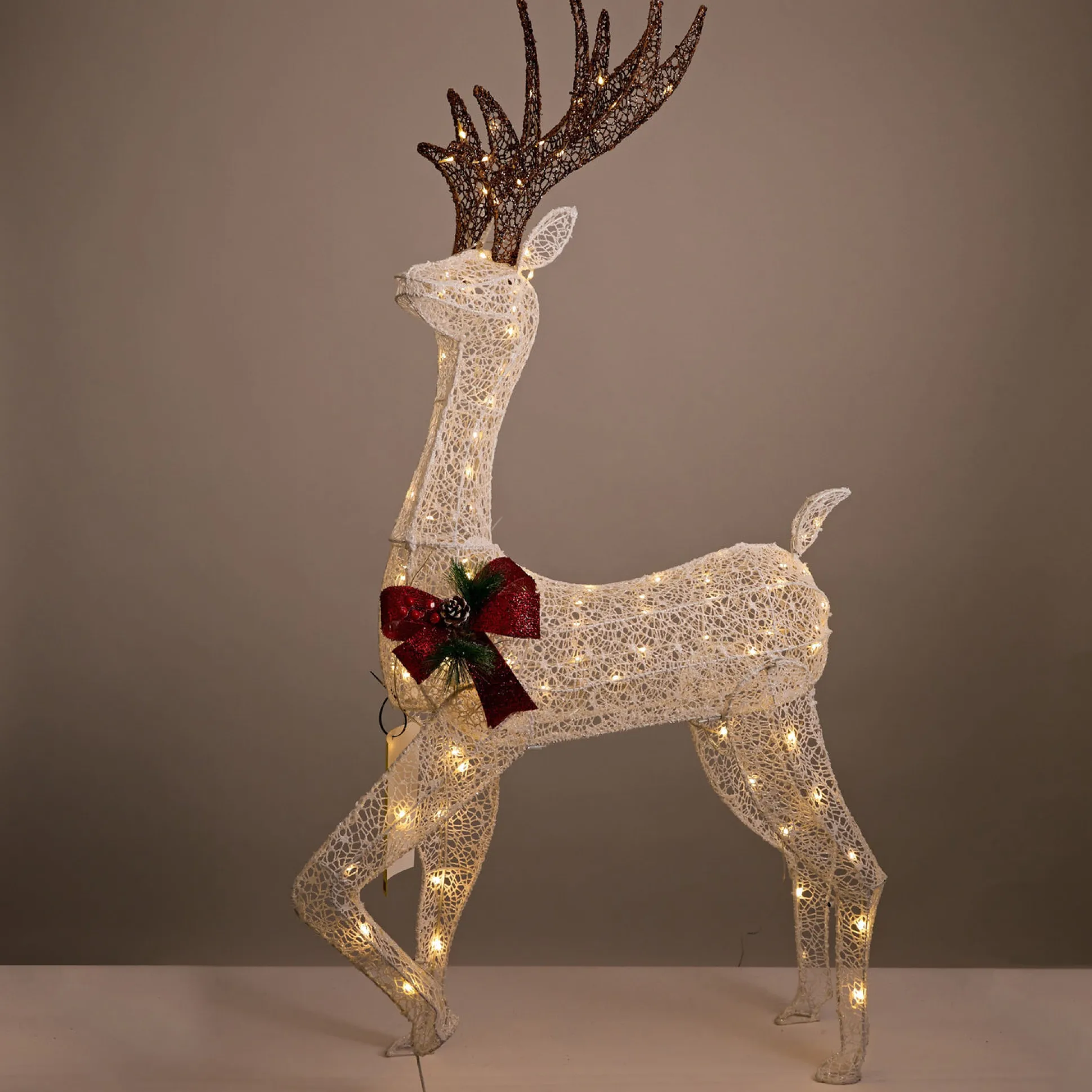 Led Glitter Thread Twinkling Reindeer Stag