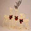 Led Glitter Thread Twinkling Reindeer Family
