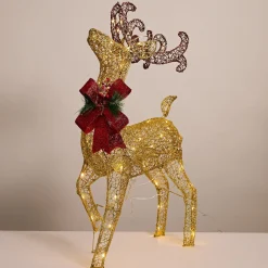 Led Glitter Thread Twinkling Reindeer