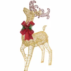 Led Glitter Thread Twinkling Reindeer