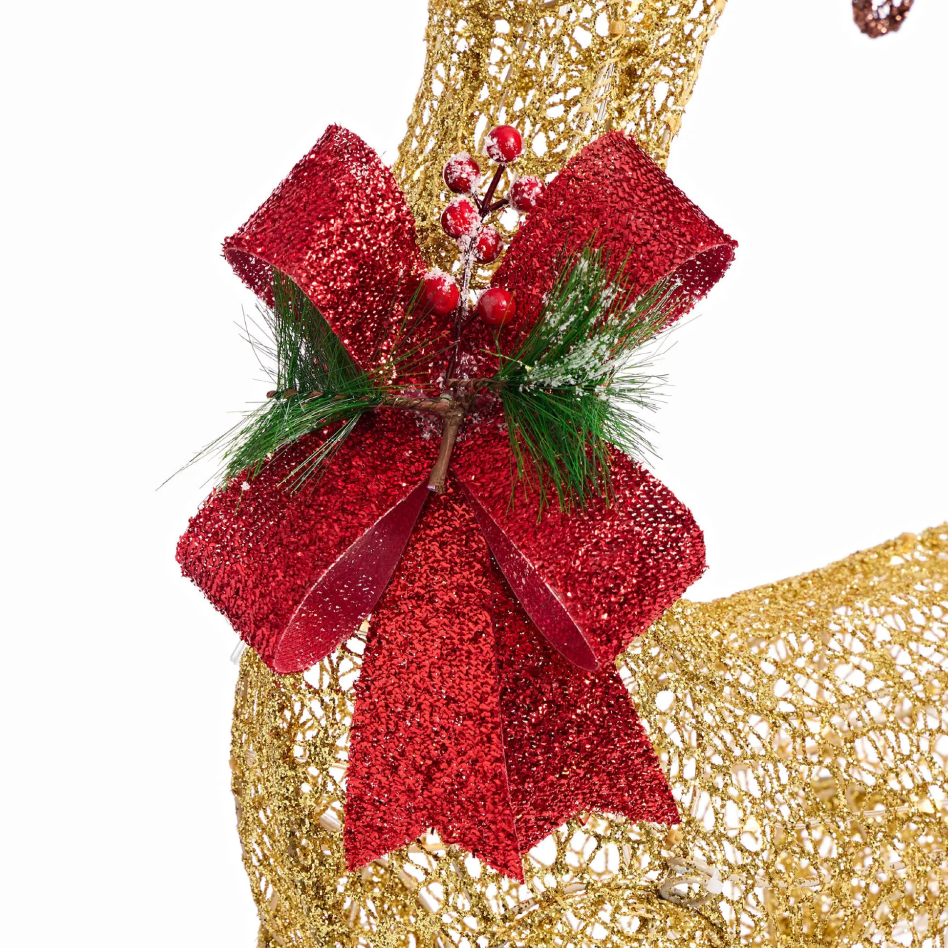 Led Glitter Thread Twinkling Reindeer