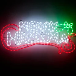 Led Merry Christmas Scroll Neon Ropelight