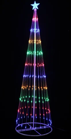 Led Multi Digital Strands Tree (2.4M)